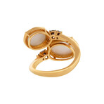 18K Rose Gold Diamond + Multi Color Stone Ring // Ring Size: 7.25 // New