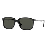 Men's PO3246S Polarized Sunglasses // Black + Dark Gray