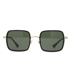 Unisex PO2475S Polarized Sunglasses // Gold-Black + Dark Green