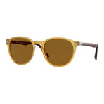 Men's PO3152S Sunglasses // Matte Crystal Yellow + Brown
