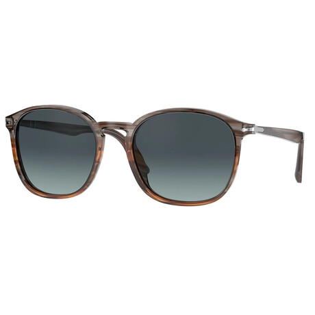 Men's PO3215S Sunglasses // Striped Gray-Brown Gradient + Gray Blue Gradient