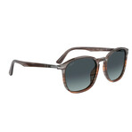 Men's PO3215S Sunglasses // Striped Gray-Brown Gradient + Gray Blue Gradient