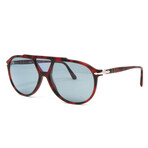 Men's PO3217S Polarized Sunglasses // Havana + Blue