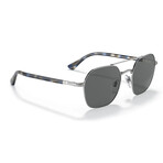 Men's PO2483S Polarized Sunglasses // Silver + Dark Gray