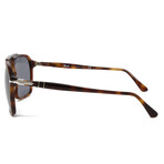 Men's PO3223S Polarized Sunglasses // Brown Tortoise + Gray