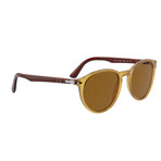 Men's PO3152S Sunglasses // Matte Crystal Yellow + Brown