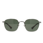 Men's PO2476S Polarized Sunglasses // Gunmetal + Dark Green