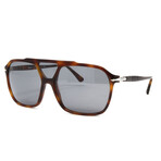 Men's PO3223S Polarized Sunglasses // Brown Tortoise + Gray