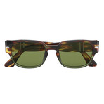 Men's PO3245S Sunglasses // Tortoise Brown-Opal Green + Green