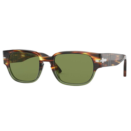 Men's PO3245S Sunglasses // Tortoise Brown-Opal Green + Green