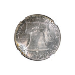 1952 Franklin Half Dollar // NGC Certified MS67 FBL // Wood Presentation Box
