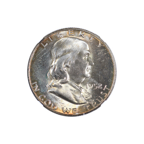 1952 Franklin Half Dollar // NGC Certified MS67 FBL // Wood Presentation Box
