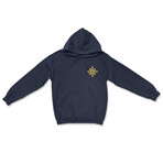 Beastland Polar Bear Hoodie  // Navy (M)