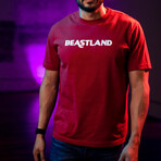 Welcome to Beastland Tshirt  // Red (M)