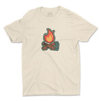 Nunchuck Fire Tshirt  // Natural (XL)