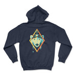 Beastland Polar Bear Hoodie  // Navy (M)