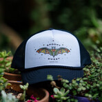 Spooky Sweet Trucker Hat // White + Black (L)