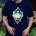 Beastland Polar Bear Tshirt  // Navy (XL)