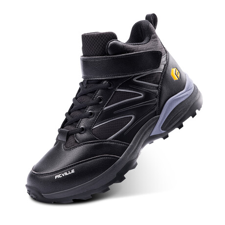 Sturdy Core Hiking Boot // Solid Black // Wide (5)