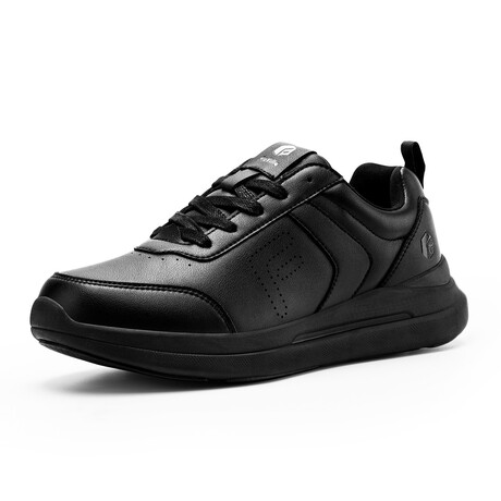 Briskwalk Deluxe Lace-up Business Casual Sneakers // Black // Wide (7.5)