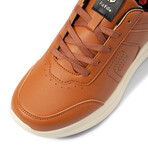 Briskwalk Deluxe Lace-up Business Casual Sneakers // Brown // Wide (7.5)