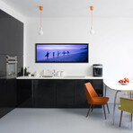 Surfers on Beach Costa Rica by Panoramic Images (12"H x 36"W x 0.75"D)