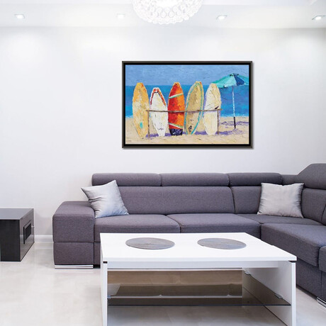 Resting On The Beach by Leslie Saeta