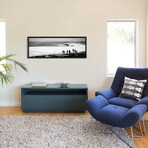 Silhouette of surfers standing on the beach, Australia by Panoramic Images (18"H x 26"W x 0.75"D)