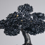 Large Genuine Pyrite Clustered Gemstone Tree on Amethyst Quartz Matrix  // The Tree of Confidence