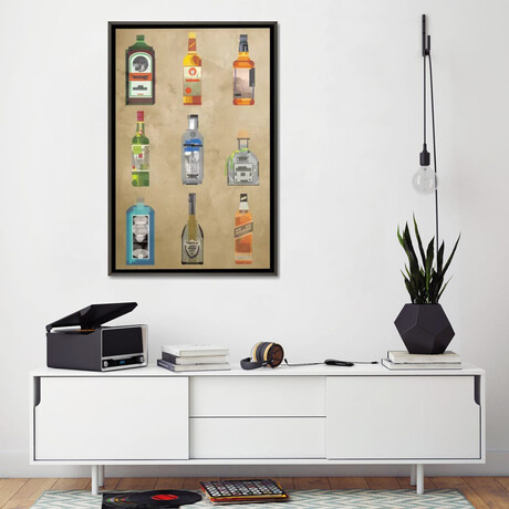 Liquor Bottles by 5by5collective (26"H x 18"W x 0.75"D)