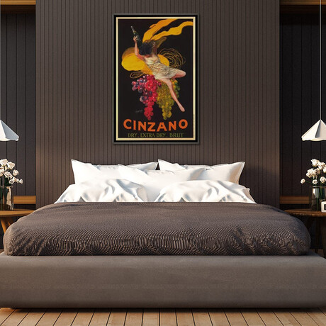 Asti Cinzano (Vintage) by Leonetto Cappiello (26"H x 18"W x 0.75"D)