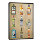 Liquor Bottles by 5by5collective (26"H x 18"W x 0.75"D)