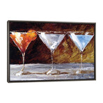 Three Martinis by Malenda Trick (18"H x 26"W x 0.75"D)