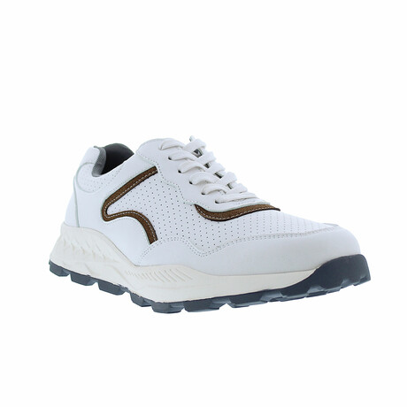 Petta Lace up Fashion Sneaker // White (US: 10)