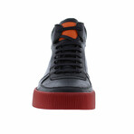 Dion Lace up High top Fashion Sneaker // Black (US: 10.5)