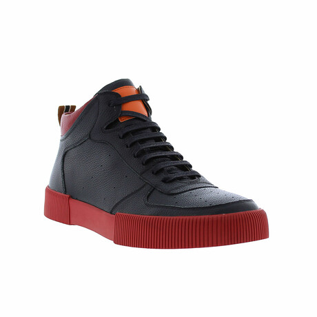 Dion Lace up High top Fashion Sneaker // Black (US: 8)