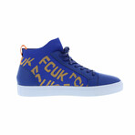 Kona Lace up High top Fashion Sneaker // Blue (US: 10.5)