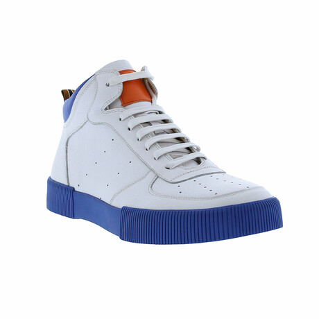 Dion Lace up High top Fashion Sneaker // White (US: 8)