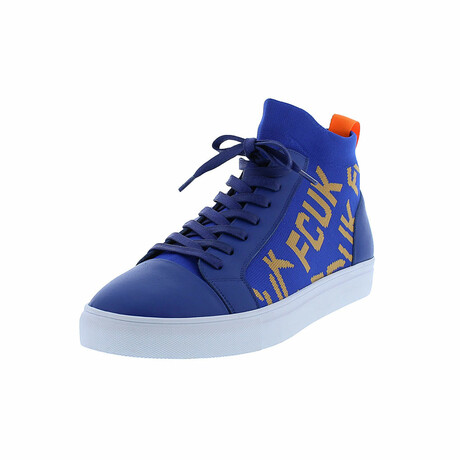 Kona Lace up High top Fashion Sneaker // Blue (US: 8)