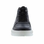 Chrisley High top Fashion Sneaker // Black (US: 11.5)