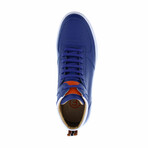 Dion Lace up High top Fashion Sneaker // Blue (US: 10.5)