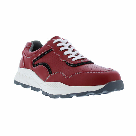 Petta Lace up Fashion Sneaker // Red (US: 8)