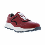Petta Lace up Fashion Sneaker // Red (US: 8.5)