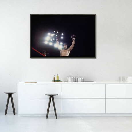 Post-Fight Raising Of The Arms by Muhammad Ali Enterprises (18"H x 26"W x 0.75"D)