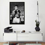 Muhammad Ali With A Fierce Glare While Training by Muhammad Ali Enterprises (26"H x 18"W x 0.75"D)