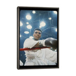 Pre-Fight Corner Shot Of A Young, Robed Muhammad Ali by Muhammad Ali Enterprises (26"H x 18"W x 0.75"D)