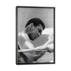 Side View Of Muhammad Ali In The Corner II by Muhammad Ali Enterprises (26"H x 18"W x 0.75"D)