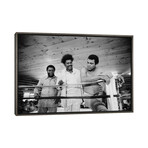 Muhammad Ali, Promoter And Friend In A Corner Of The Ring, Deer Lake Training Facility by Muhammad Ali Enterprises (18"H x 26"W x 0.75"D)