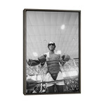 Muhammad Ali In Sparring Gear by Muhammad Ali Enterprises (26"H x 18"W x 0.75"D)