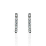 Visconti // 18K White Gold Diamond Earrings  // Store Display